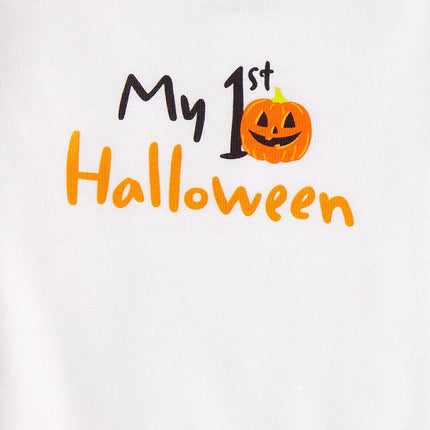 The Children's Place Unisex Baby My First,Long Sleeve Bodysuit and Pants, 2 Piece Set, 1st, 1st Halloween, 0-3 Months