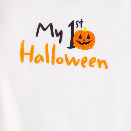 The Children's Place Unisex Baby My First,Long Sleeve Bodysuit and Pants, 2 Piece Set, 1st, 1st Halloween, 0-3 Months