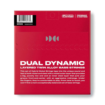 JIM DUNLOP Dual Dynamic Hybrid Nickel Bass 45-125 | 5-String (DBHYN45125)