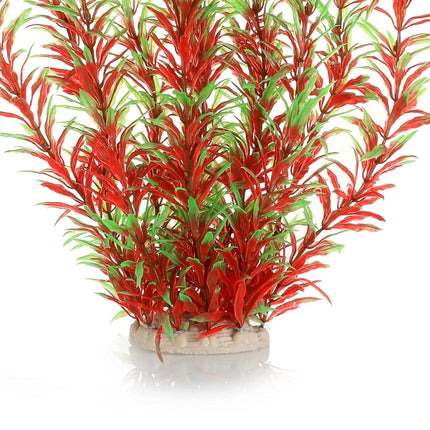 JIHAQUA Aquarium Decor Plastic Plants Extra Large 21 Inches Artificial Fish Tank Plants Tall Fish Tank Decorations (Wine 2pcs)