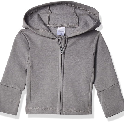 Hanes, Molleton à Capuche Zippé et Extensible dans les 4 Sens Zippin Soft, Bébés et Tout-Petits, Charbon, 6-12 Mois