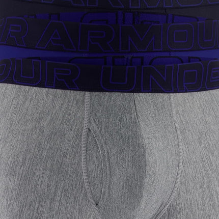 Under Armour Men's Multi-Pack Performance Tech Trunk, Boxer Brief with 3" Inseam, Ultra-Soft, Royal Heather - Core 3-pack, XXL