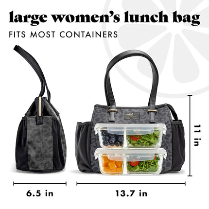 Fit & Fresh Copley Insulated Lunch Bag for Women w/Containers