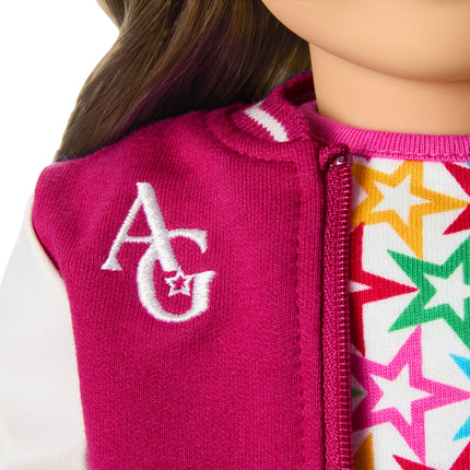 American Girl, Truly Me 18-inch Doll #126 with Dark-Blue Eyes, Long Wavy Brown Hair, Light Skin, for Ages 6+