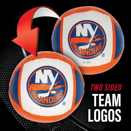 NHL New York Islanders Mini Soft Hockey Stick Set Team Soft Foam Mini Hockey Stick and Ball Set - Great Toy for Kids