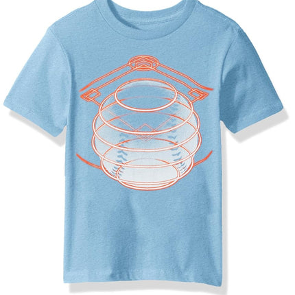 The Children's Place Big Boys Sport Graphic Tee, Sample/dye Bright Bay Blue, XS (4)