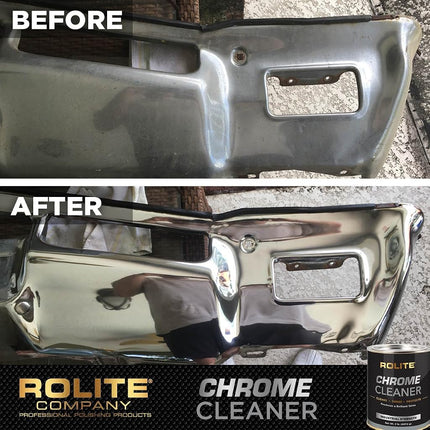 Rolite Chrome Cleaner (1lb) for All Chrome Plated Surfaces. Motorcycles, Automobiles, Boats, RVs, Bumpers and Much More