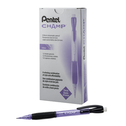 Pentel Champ Mechanical Pencil, (0.9mm), Tinted Vi