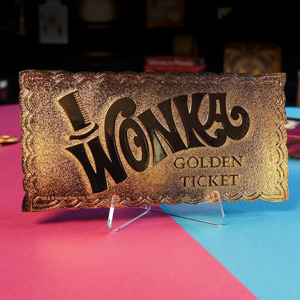 FANATTIK WILLY WONKA AND THE CHOCOLATE FACTORY - Collector's Edition Replica Golden Ticket