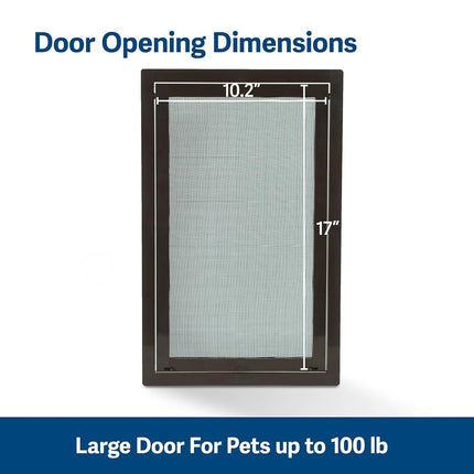 PetSafe Dog Door for Screen Door – Size Large – for Dogs and Cats up to 100 lb – Use in Screen Doors – Window Screens and Porch Screens