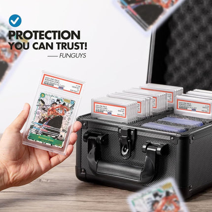 Graded Card Storage Box, Trading Card Case for PSA Graded Pokemon Cards, Sports Card Storage Boxes as PSA Card Holder, Baseball Card Case, Slab Case, Card Case Holder for Trading Cards, PSA Card Case