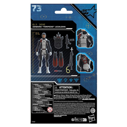 G.I. Joe Classified Series Edward “Torpedo” Leialoha, Collectible G.I. Joe Action Figures, 73, 6 inch Action Figures for Boys & Girls, with 6 Accessories