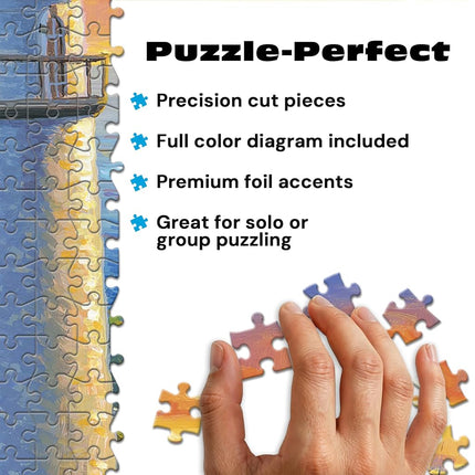 Buffalo Games – 500 Piece Jigsaw Puzzle - Evening Watch - Abraham Hunter - Premium Gold Collection Giftable Puzzle for Adults – Precision-Cut Pieces, Beautiful Artwork