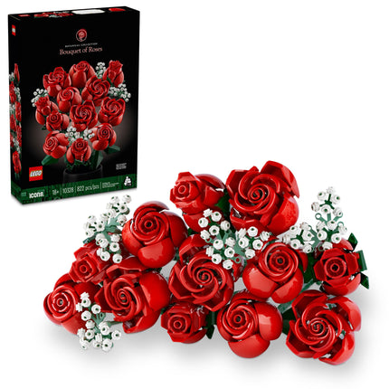 LEGO Icons Bouquet of Roses, Home Décor Artificial