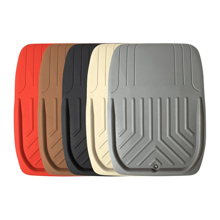 FH Group Automotive Floor Mats - Black Faux Leather Deep Dish Floor Mats, Trim-to-Fit Floor Mats for Cars, Universal Fit Floor Mats Full Set, Car Mats for Most Sedan, SUV, Truck Floor Mats