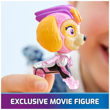 Paw Patrol: The Mighty Movie, Transforming Rescue Jet with Skye Mighty Pups Action Figure, Lights and Sounds, Kids� Toys for Boys and Girls 3+