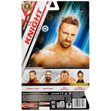 Mattel WWE LA Knight Action Figure, Main Event Series #155 6-inch Collectible with 10 Articulation Points & Life-Like Look, JCV47