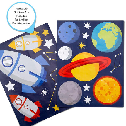 Delta Children Space Adventure 6 Bin Storage Toy Organiser