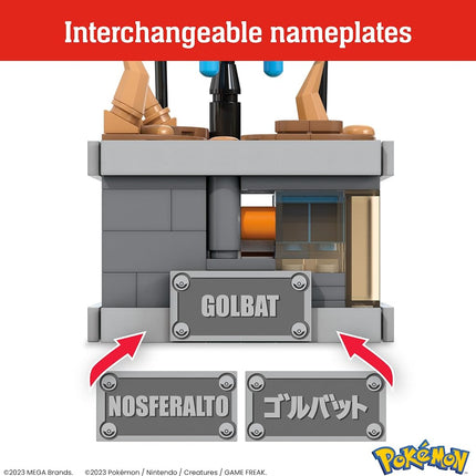 MEGA Pokémon Building Toys Set Mini Motion Golbat with 313 Pieces, Wing Flapping Motion, 5 Inches Tall, for Adult Collectors, HTH72