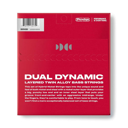 DUNLOP - bass strings - Hybrid Nickel 45-105