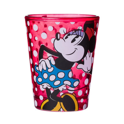 Disney DL110264 Vintage Minnie Mini Glasses, 4-Pack, 1 oz
