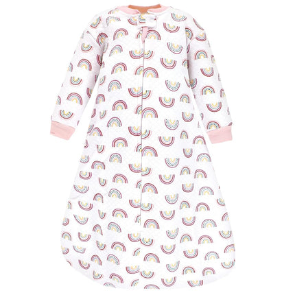 Gigoteuse et couverture portable matelassées de qualité supérieure à manches longues Hudson Baby pour bébé unisexe, motif arc-en-ciel moderne, 18-24 mois