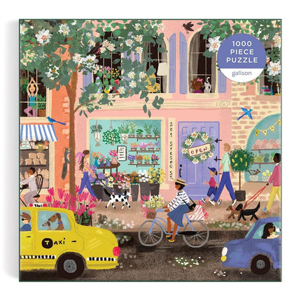 Galison 9780735372405 Jigsaw Puzzle, Greens, Pink, White and Possibly Blue