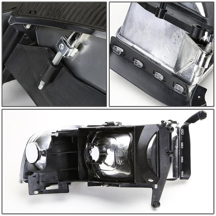 DNA MOTORING HL-OEM-DR94-4P-SM OEM Style Headlight, Driver and Passenger Side,Smoke