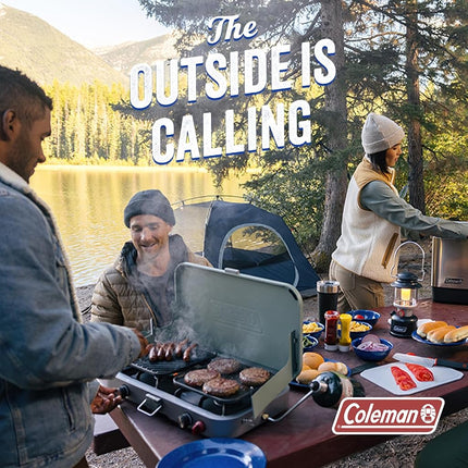 Linterna de vela Coleman para exteriores de más de 70 horas - Diseño clásico, fácil de transportar y colgar, tiempo de combustión prolongado - Esencial para camping, picnics y ambiente de patio - 6.7 oz, Rojo