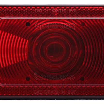 Optronics ST37RS ST-37RS Trailer Tail Light with License Light, Red