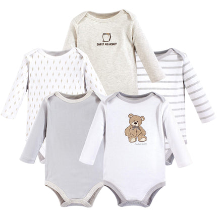 Hudson Baby unisex-baby Cotton Long-sleeve Bodysui