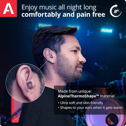 Alpine MusicSafe Pro Earplugs, Black