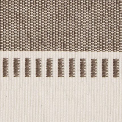 DII Dobby Stripe Woven Table Runner, 13 x 72-inch, Brown