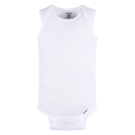 Gerber Unisex Baby Multi-pack Sleeveless Onesies Bodysuit, Grey Heather, 0-3 Months