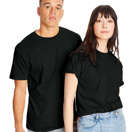 Hanes Men's 2 Pack Short Sleeve Pocket Beefy-T, Deep Forest, XX-Large