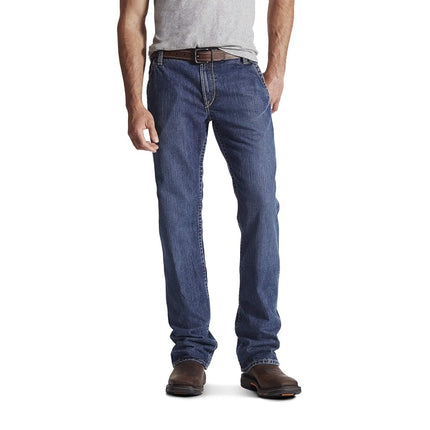 Ariat Men's Fr M4 Low Rise Workhorse Boot Cut Jeans, Flint, 38W / 34L