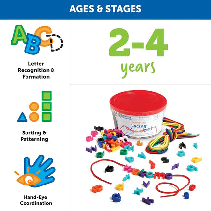 Learning Resources Lowercase Lacing Alphabet