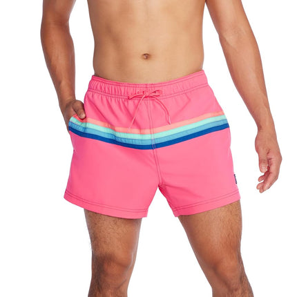 Speedo Men's Swim Trunk Short Length Redondo Striped - Fandango Pink, XX-Large