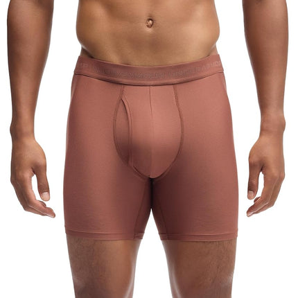 Under Armour Men's Performance Tech Mesh Boxerjock Brief Underwear, 6" Inseam, All-Day Comfort & Ultra-Soft, 3-Pack, Vintage Mocha, S