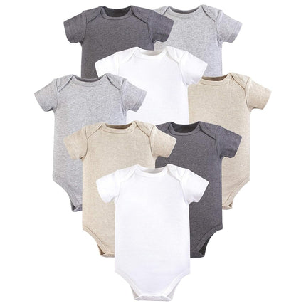 Hudson Baby Baby Cotton Bodysuits, Heather Gray, 18-24 Months