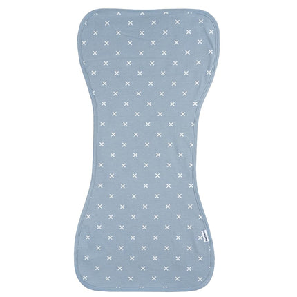 Gerber Baby Unisex Burp Cloths 5-Pack, Blue Gold, Size 10.5" x 21"
