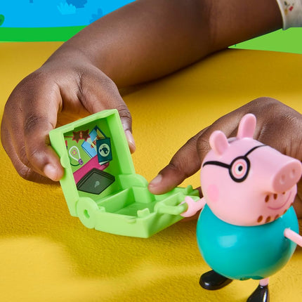 Peppa Pig Peppa's Travels: Big Family Adventure Figure and Accessories Set, Includes Baby Evie, Preschool Toys for Girls and Boys 3+