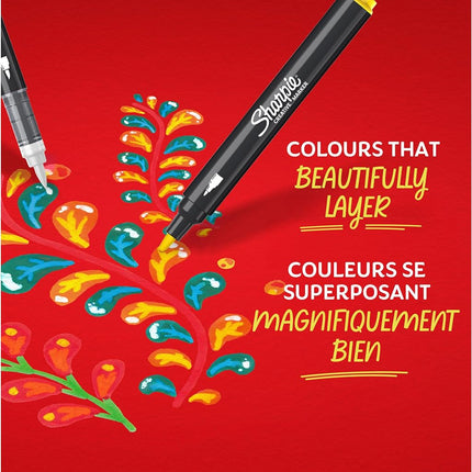Sharpie Creative Markers, Water-Based Acrylic Markers, Bullet Tip, Assorted Colours, 2 Count