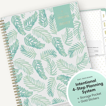 Blue Sky 2026-2027 Weekly & Monthly Academic Planner, 8.5"x11", Palms