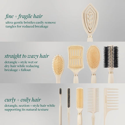 EcoTools Cepillo para el cabello Slick Back, 1 unidad