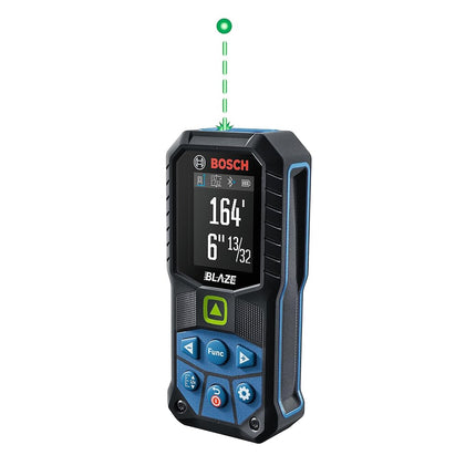 Bosch GLM165-27CGL 165' BLAZE Ergonomic Cordless Green Laser Measure w/Bluetooth