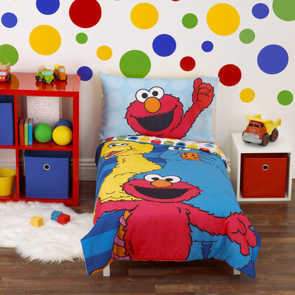 Sesame Street Best Friends Blue, Red, Yellow 4Piec