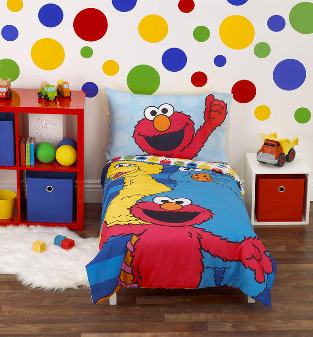Sesame Street Best Friends Blue, Red, Yellow 4Piec