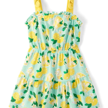 The Children's Place Robes sans manches décontractées à plusieurs niveaux pour bébé fille et tout-petits, motif limonade, 9-12 mois