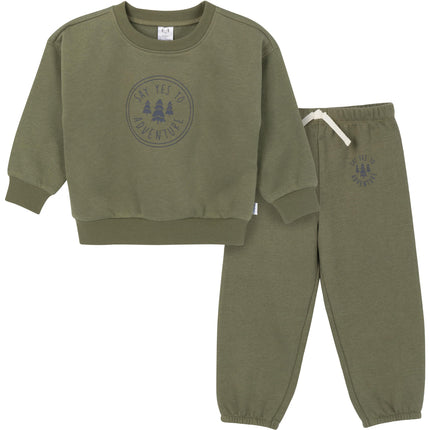 Gerber Baby Boys Toddler 2-Piece Fleece Sweatshirt